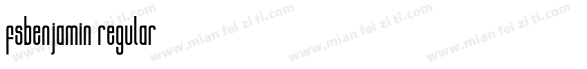 fsbenjamin regular字体转换